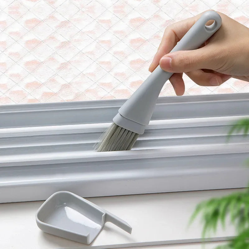 DustMate FlexSweep | 2-in-1 Bürste & Kehrschaufel | Für Fugen & Ecken | Kompakt & Praktisch