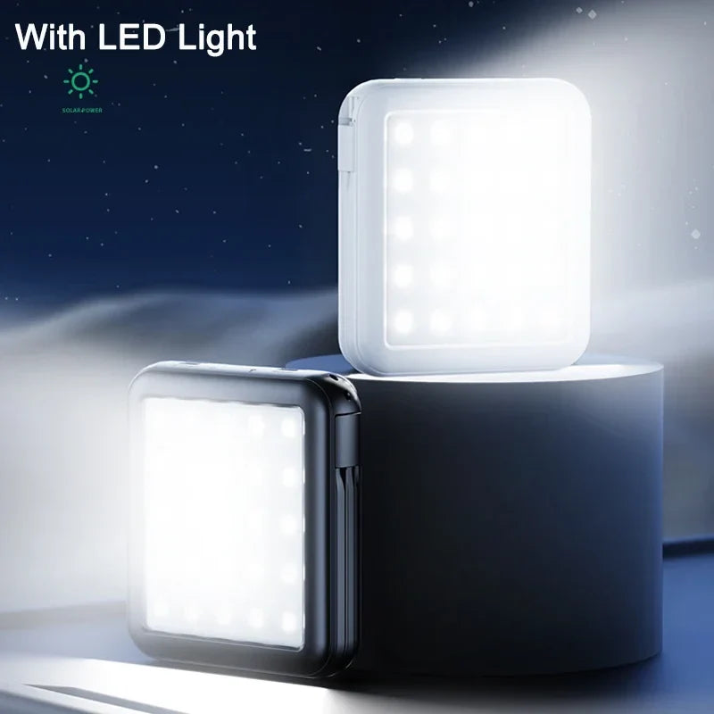 SolarPowerGo | Mini Solar Powerbank | 5000mAh-20000mAh | Schnellladen & LED-Licht