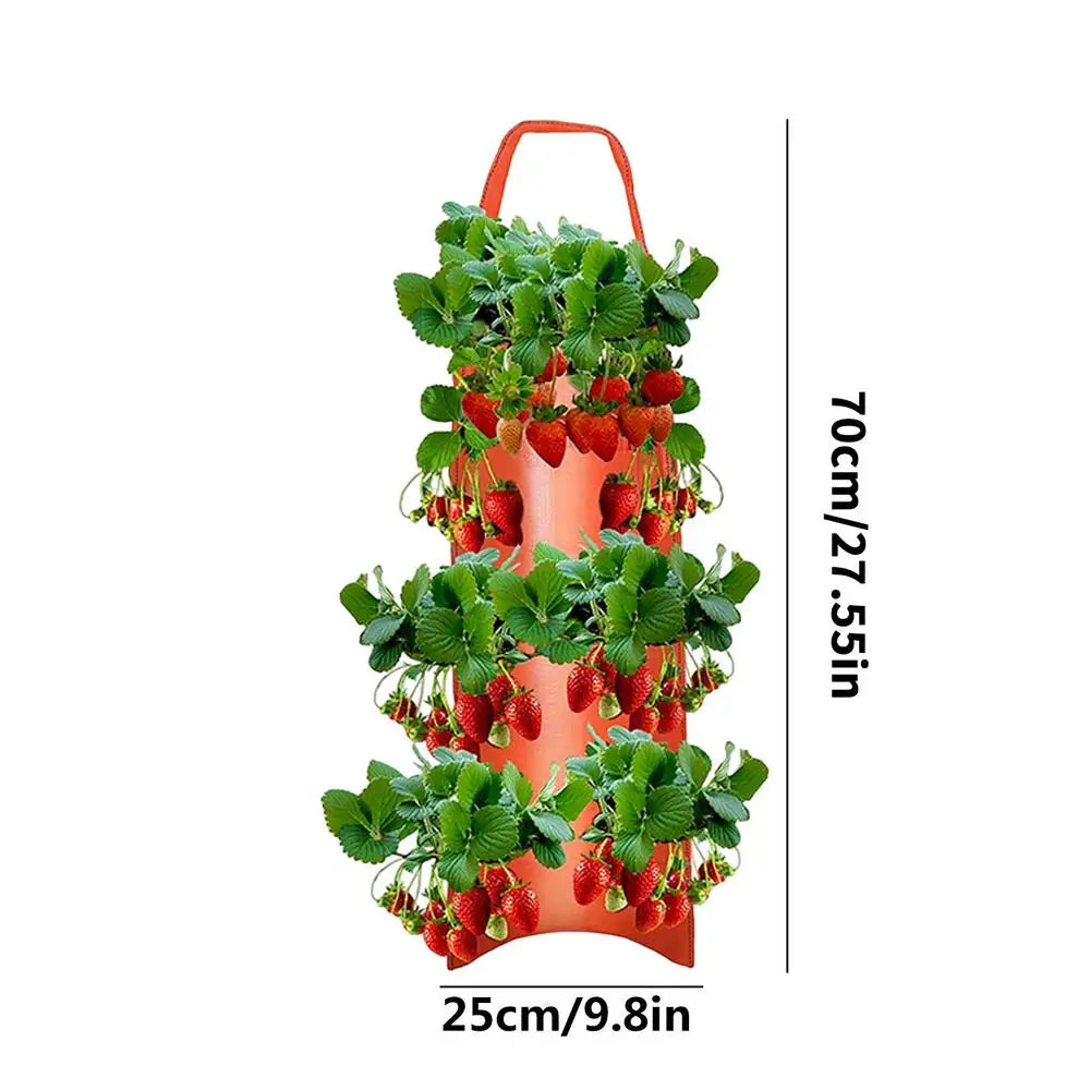 GreenGrow VertiBag | Hängende Pflanzentasche | Atmungsaktiv & Platzsparend | Für Balkon & Terrasse