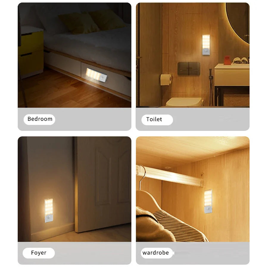 Veliora Sensorlicht | USB-C & Bewegungssensor | Magnetisch & Wiederaufladbar | 160 Lumen LED