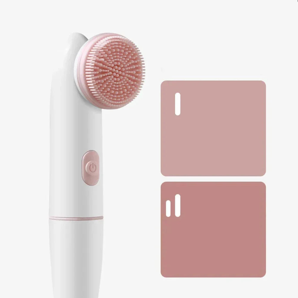Silkiva 2-in-1 Reinigungsbürste | Sonic-Vibration & Massage | Für Empfindliche Haut | IPX6 Wasserdicht | Batteriebetrieben