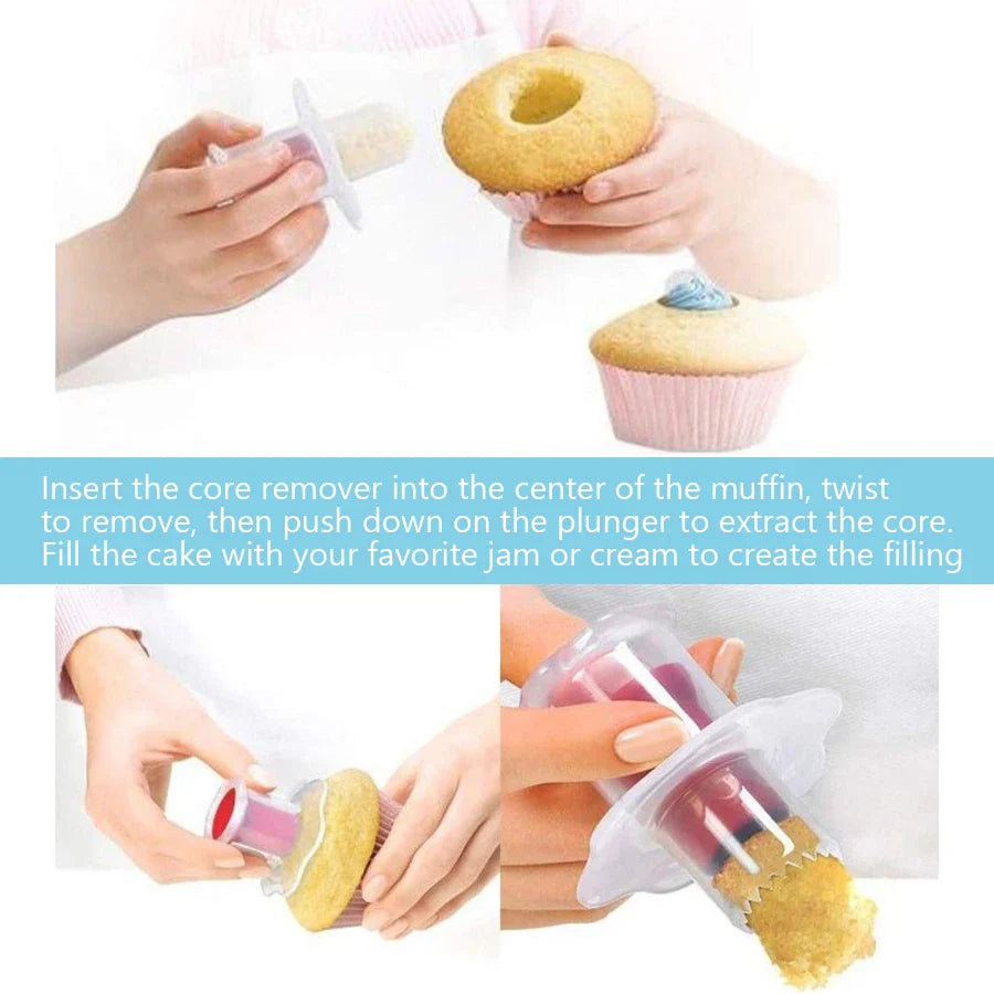 BakeLuno Füllwerkzeug | Für Muffins, Cupcakes & Kuchen | Kreative Backideen leicht gemacht | Spülmaschinengeeignet & Wiederverwendbar | Perfekt für Füllungen aller Art