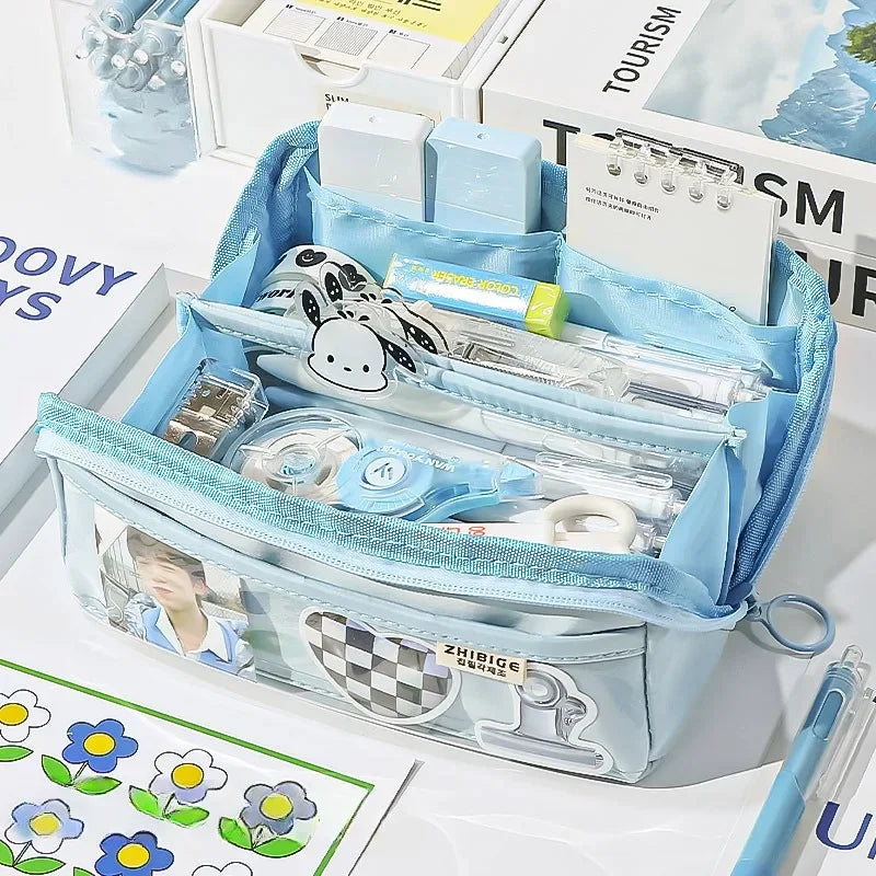 PlayPouch | 10-Fach Organizer | Transparentes Frontfach | Stylisch