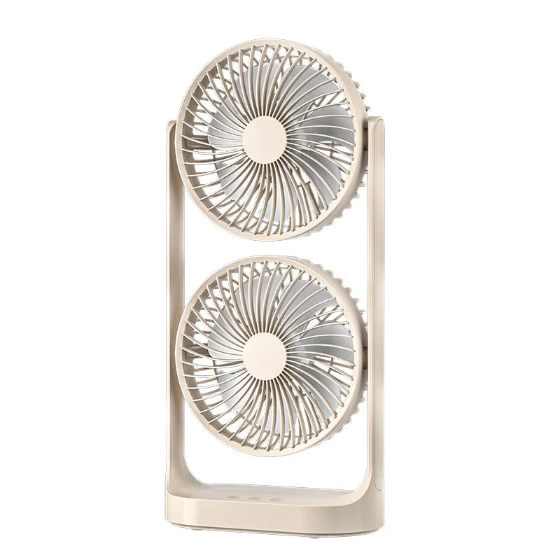 AirSphere | Dualer Tischventilator | 360° Drehbar | USB Betrieben | Leiser Betrieb