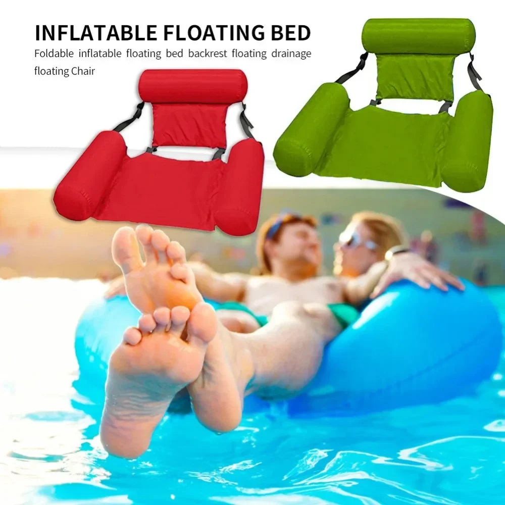 Floatique Wasserhängesessel | Aufblasbar & Verstellbar | Für Pool, Strand & Meer | 100×120 cm