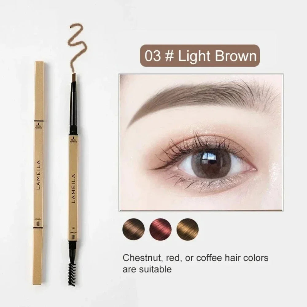 BrowPerfect DuoShape Augenbrauenstift | 2-in-1 mit Dreiecksspitze & Bürste | Präzise & Wasserfest