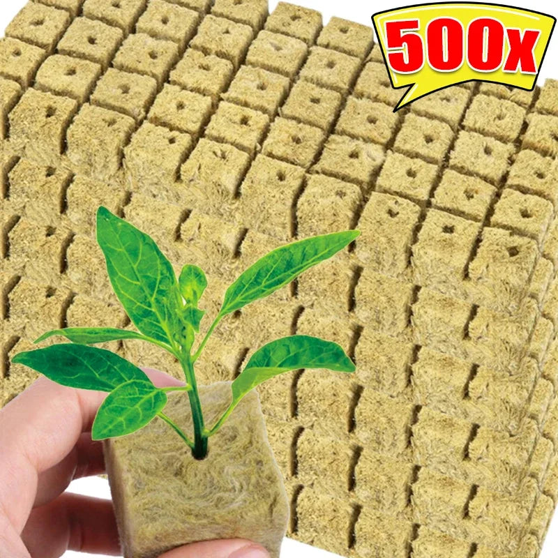 GreenCube | Anzuchtwürfel für Hydroponik | Optimal für Pflanzenwachstum | 50 bis 500 Stück