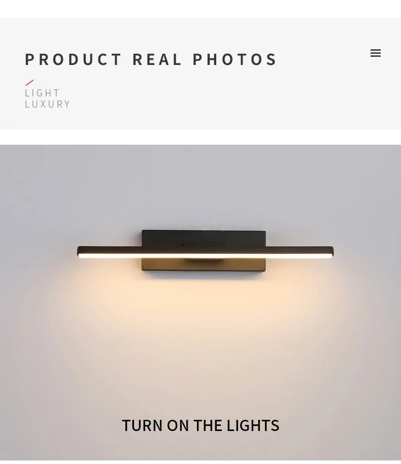 AuroLite Verstellbare LED-Wandlampe | 330° Drehung | Moderner Stil für Schlafzimmer & Wohnzimmer | Aluminium