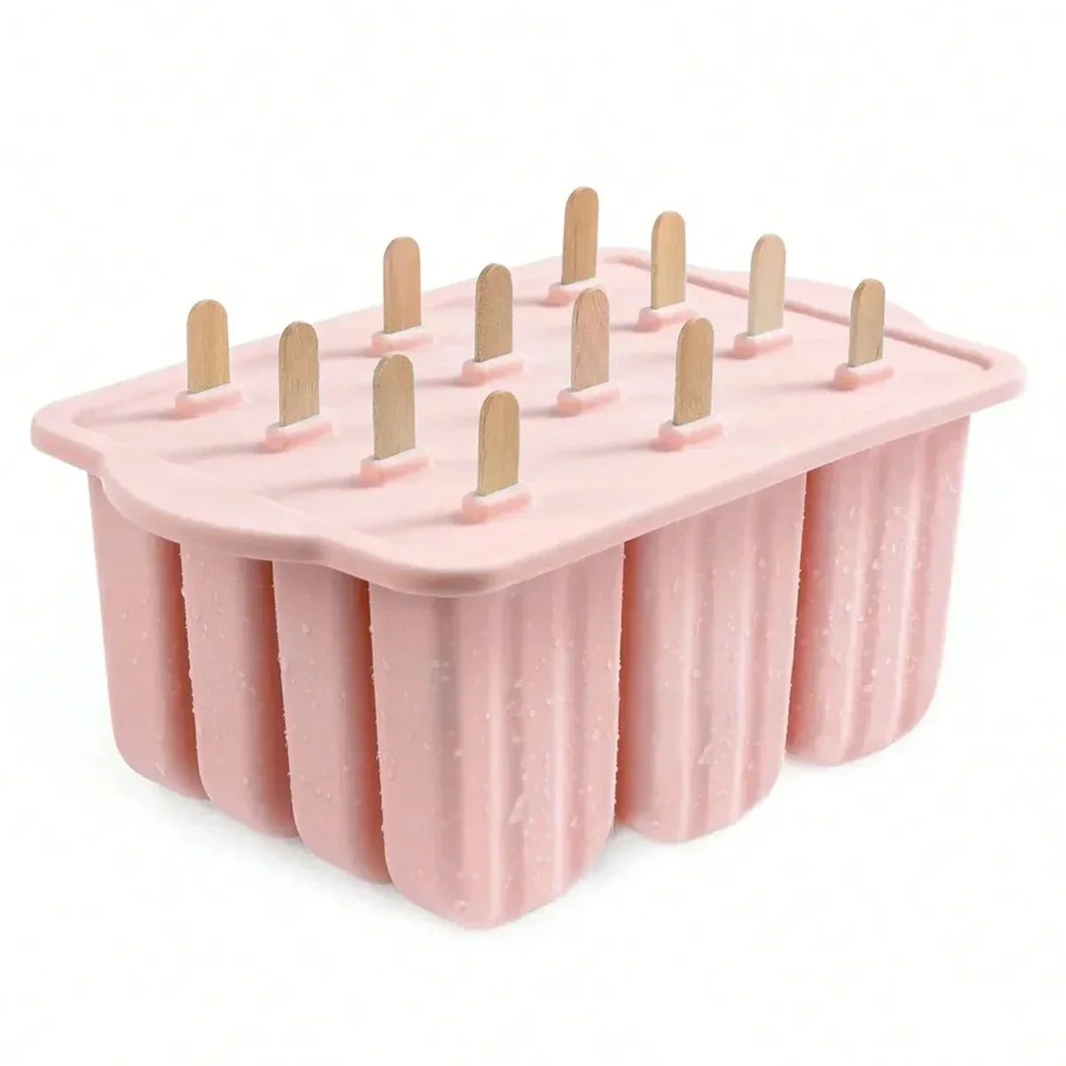 PopFreeze | Silikon Eisformen-Set | BPA-frei & Wiederverwendbar | Mit Holzstielen für DIY Eis