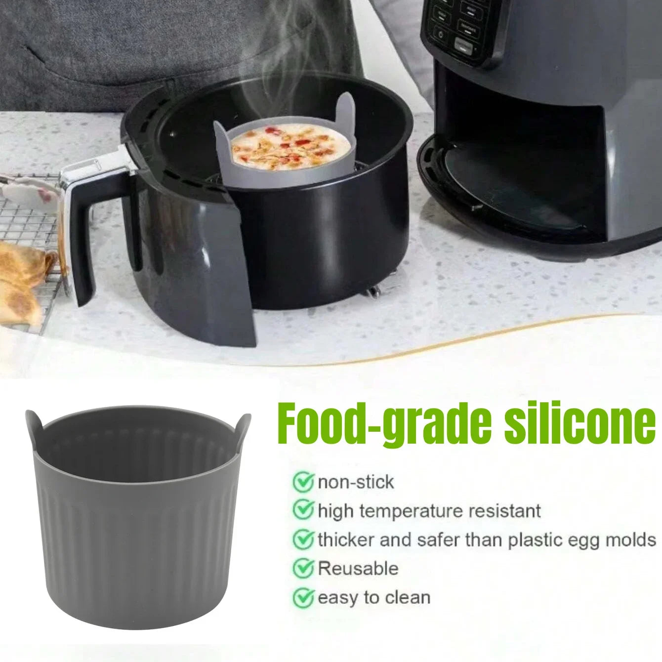 CookFlex Silikonformen | Hitzebeständig & Flexibel | Für Muffins, Eier & Mehr | BPA-frei