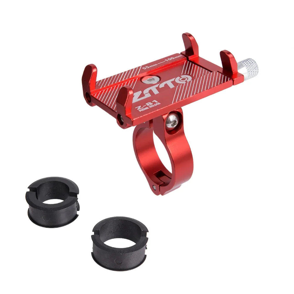 GripMaster 360 | Fahrrad-Handyhalterung | Stoßfest und Rotierbar | Aluminium