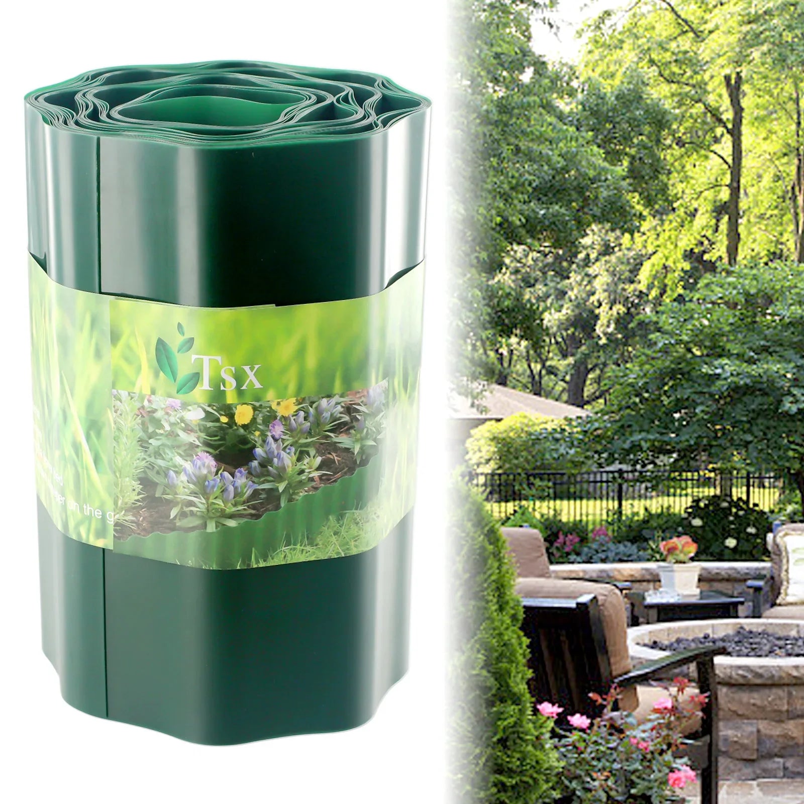 LawnFlex | Flexible Rasenkante für Garten & Beete | Wetterfest und Formbar