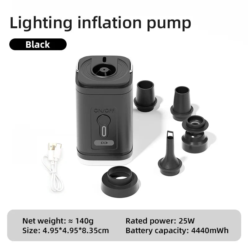 AirZipp Mini Luftpumpe | Elektrisch & USB-Aufladbar | Kompakt & Leicht | Für Outdoor & Reise