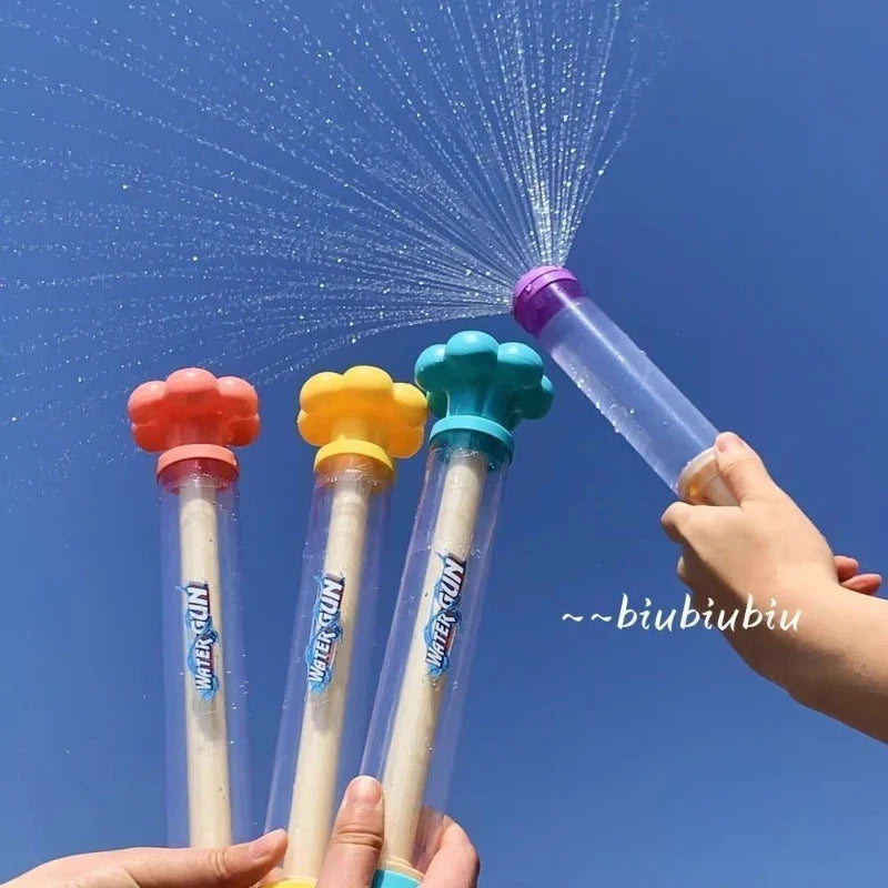 SplashFire | Feuerwerk Wasserpistole | Rückzieh Effekt & Bunt | Für Garten Pool Kinder