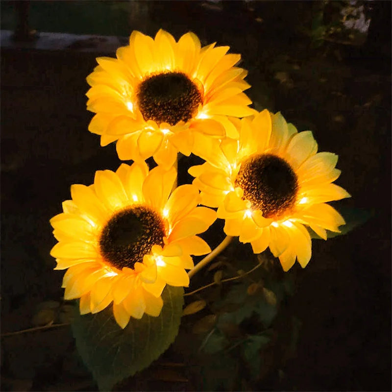 SunBloom Solar Gartenleuchte | Sonnenblumen Design | Automatisch & Wetterfest | Für Garten & Balkon