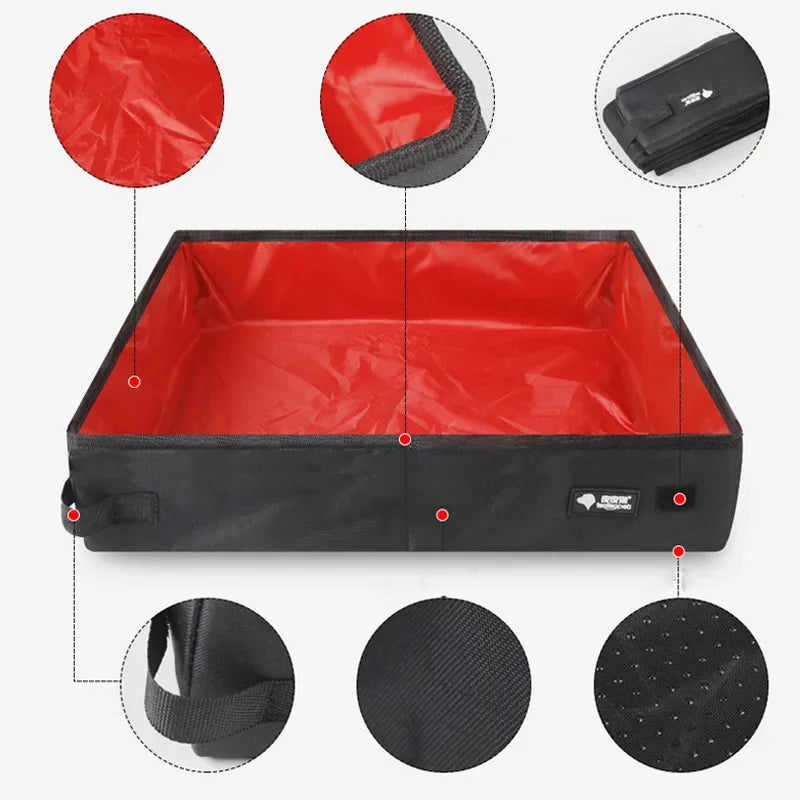 Mopani TravelBox | Mobile Katzentoilette | Faltbar & Wasserdicht | Für Unterwegs & Zuhause