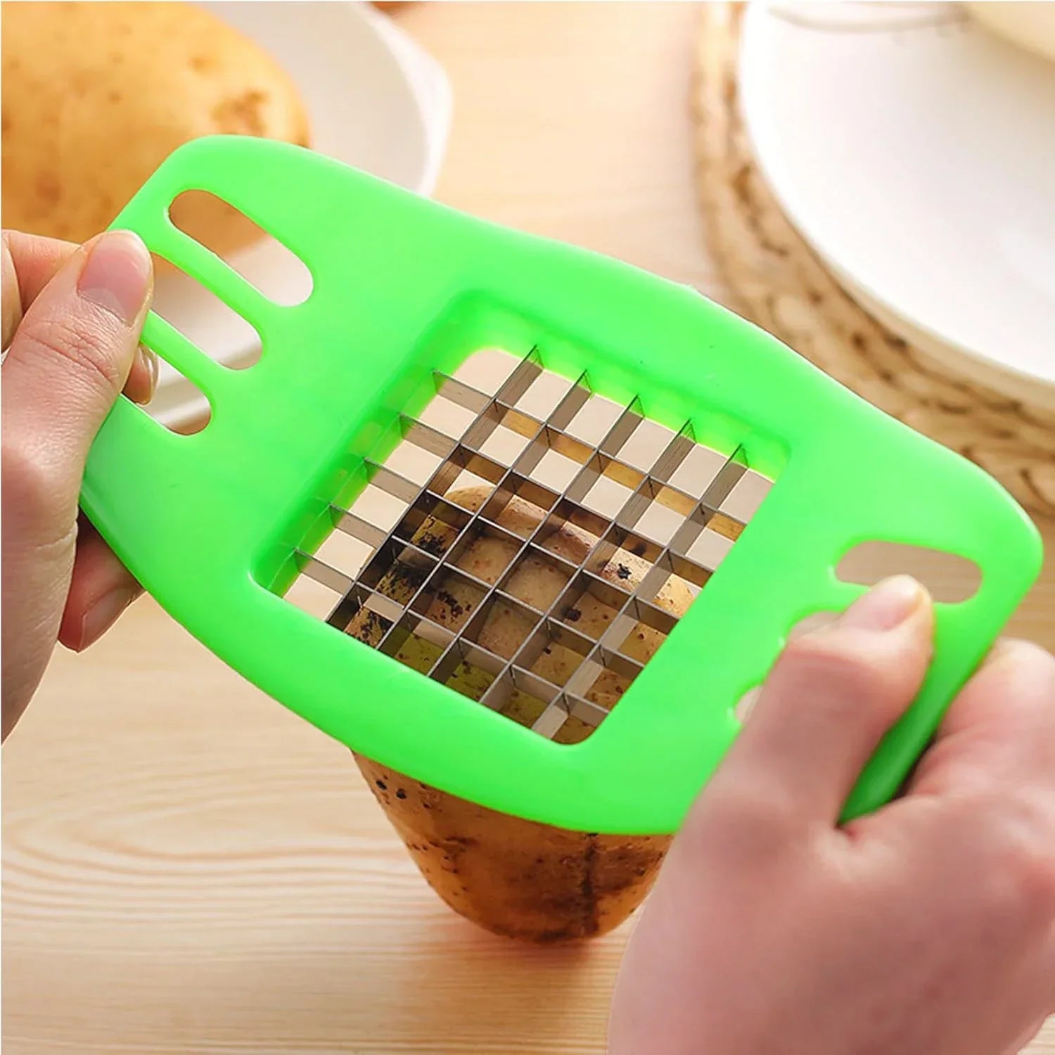 PommiPro | Pommes Cutter | Schnell & Effizient | Kompakt Design