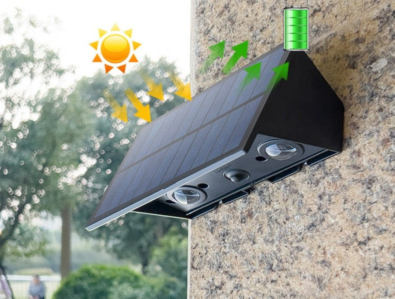 SolarShine | LED Außenwandleuchte | Bewegungsmelder, Solar, Wetterfest | Garten, Terrasse & Einfahrt