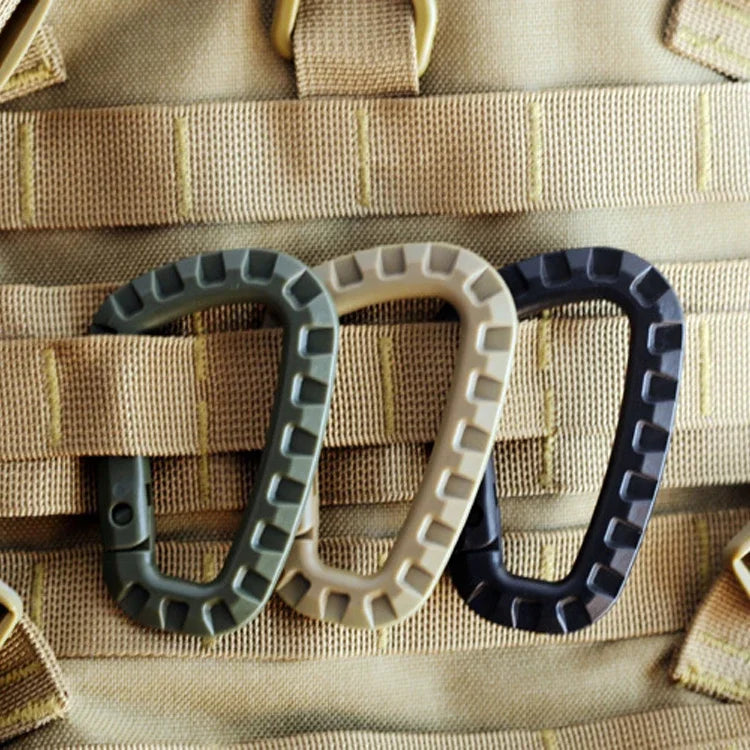 ClipMaster Karabiner | 5er-Set | Robustes ABS-Material | Kompatibel mit MOLLE-Systemen