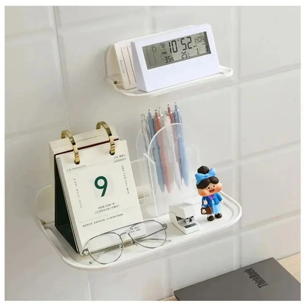 Plaktra FoldShelf | Faltbares Wandregal | Ohne Bohren | Für Handy, Router & Deko