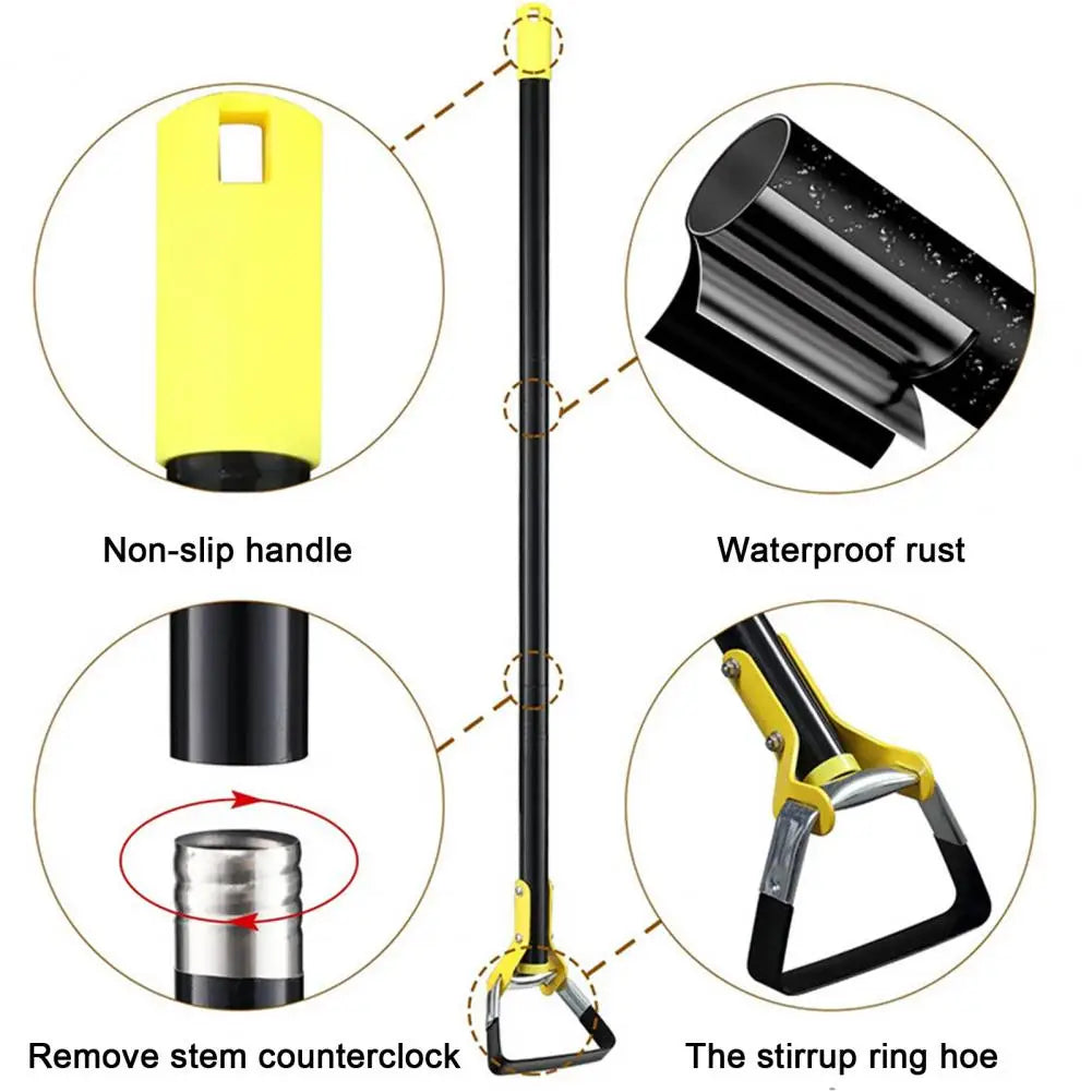 FlexiGard | Teleskop Unkrauthacke | Rostfreier Edelstahl | Ergonomisch & Zerlegbar für Gartenarbeit