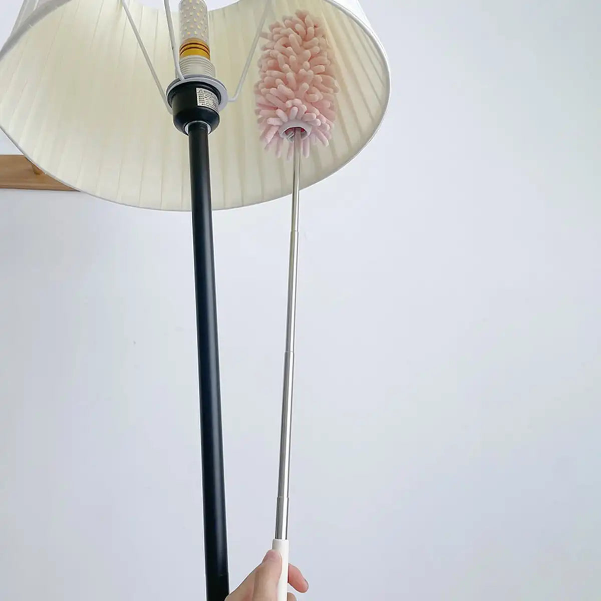 DustPro | Teleskop Staubwedel | Verlängerbar bis 80cm | Mit Chenille-Mikrofaser