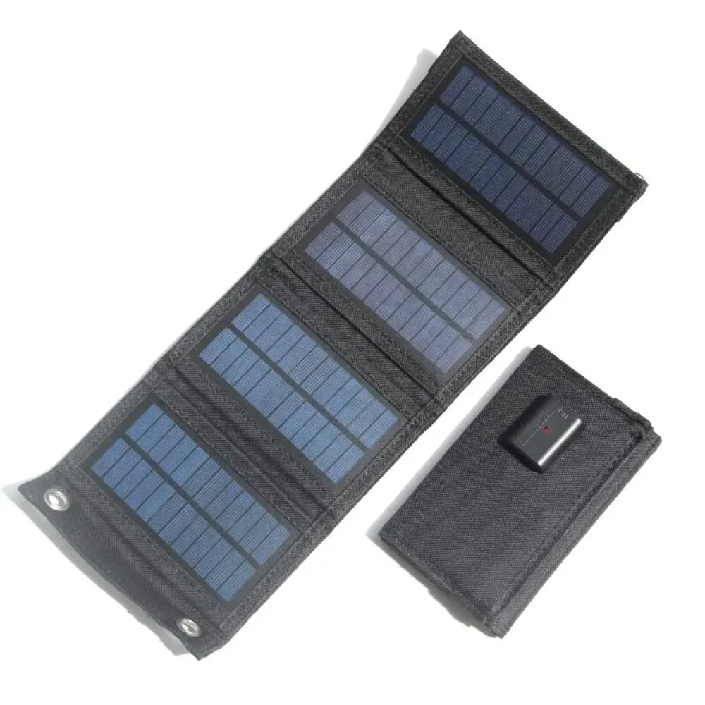 EcoVolt FoldCharge | Faltbares Solarpanel | 5V USB Ausgang | Wasserdicht & Tragbar