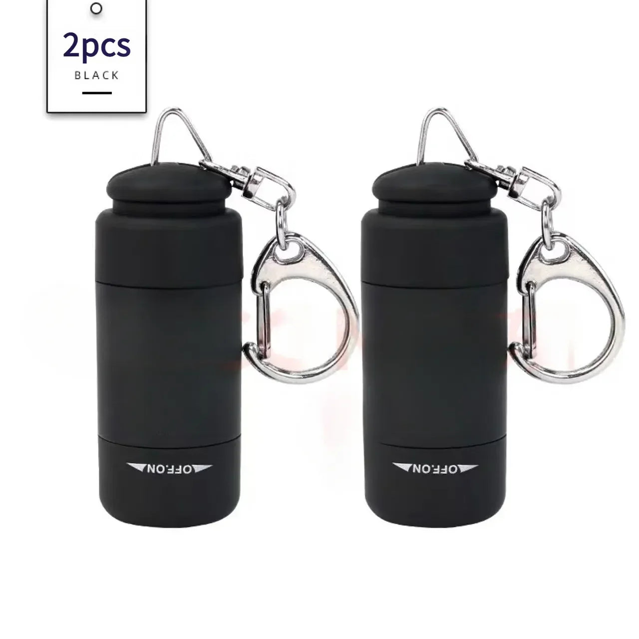 Glintora Mini-LED-Taschenlampe | Schlüssellicht mit USB-Ladung | Ultrakompakt & Wetterfest | Für Outdoor & Alltag