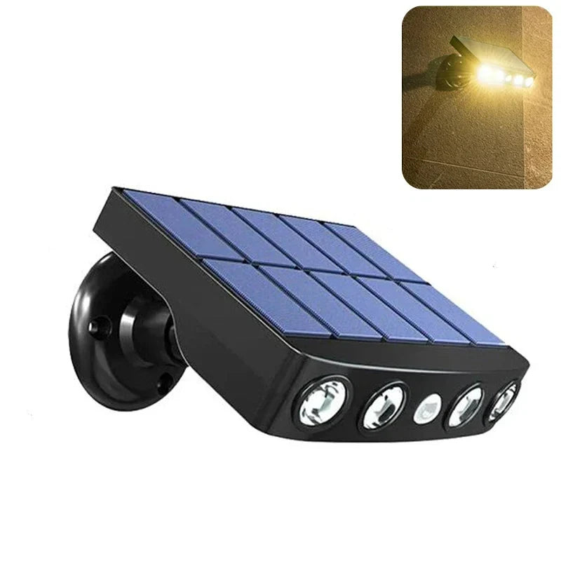 LumaVita Solarlicht | Mit Bewegungsmelder | 4 LED | Wetterfest & Kabellos
