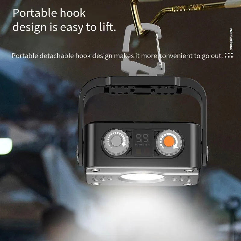 LumiMax | LED Arbeitsstrahler | Dimmbar & Powerbank | Kompakt & Vielseitig