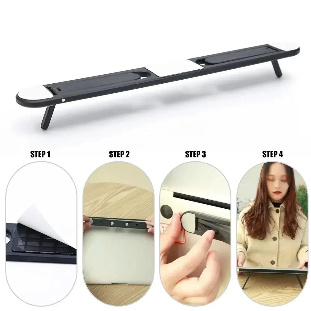 Ergolift StandMate | Laptop-Ständer Faltbar | Selbstklebend & Ergonomisch | Für Homeoffice & Reise