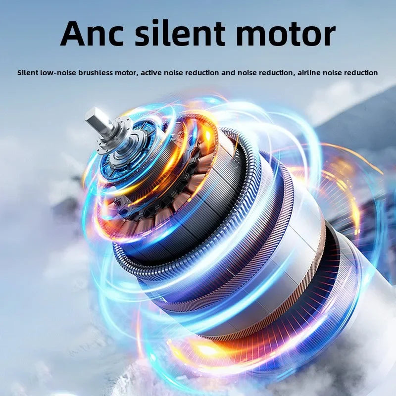 FrostCool Mini-Eisventilator | High-Speed Kühlung | USB-Aufladung & LED-Display