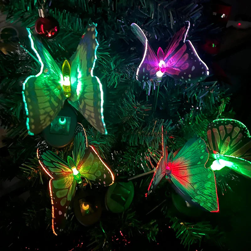 ButterflyGlow Solarlichter | Farbige LEDs | Schmetterlingsdesign für Garten & Deko