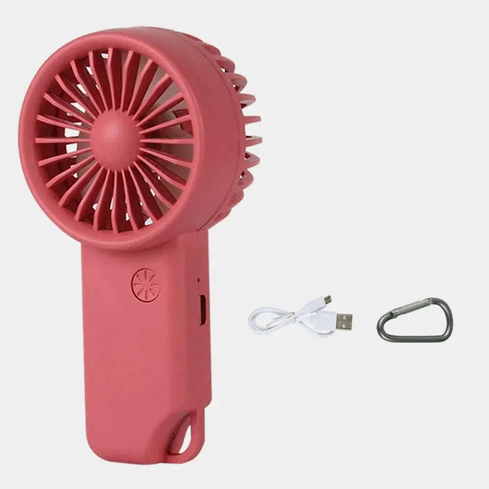 Brisola Mini-Handventilator | Kompakt & Leise | USB-Aufladung & 3 Geschwindigkeitsstufen