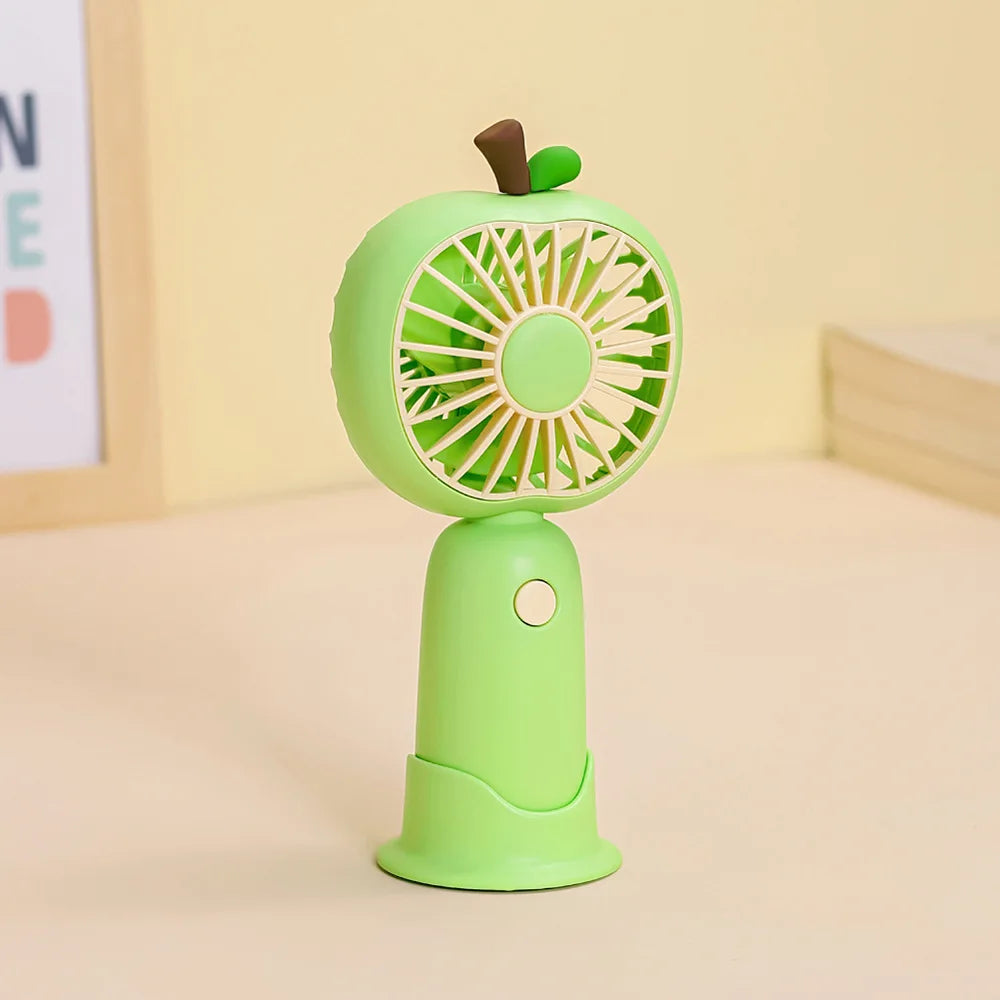 BreezeBerry | Handlicher Mini-Ventilator | USB-aufladbar & Leise | Für Büro, Schule & Unterwegs