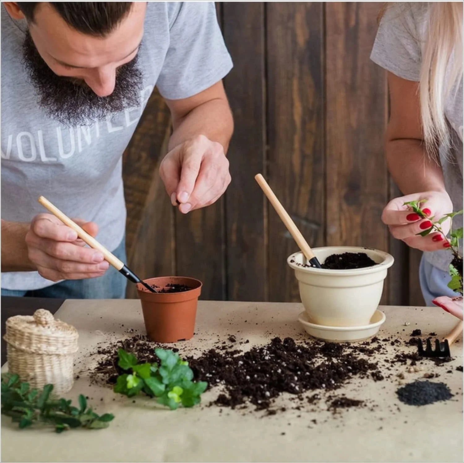PlantCraft | Mini Gartenwerkzeug-Set | Ergonomisch & Langlebig | Für Kleine Pflanzen