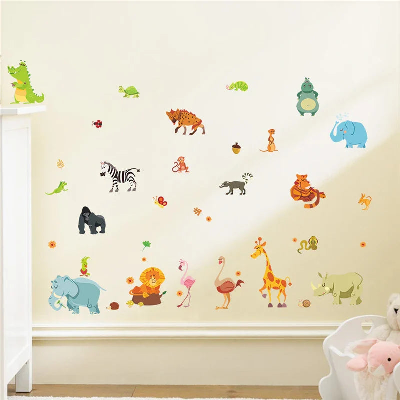 JungleWalls | Wandsticker Set | Abziehbar & Repositionierbar | Für Kinderzimmer