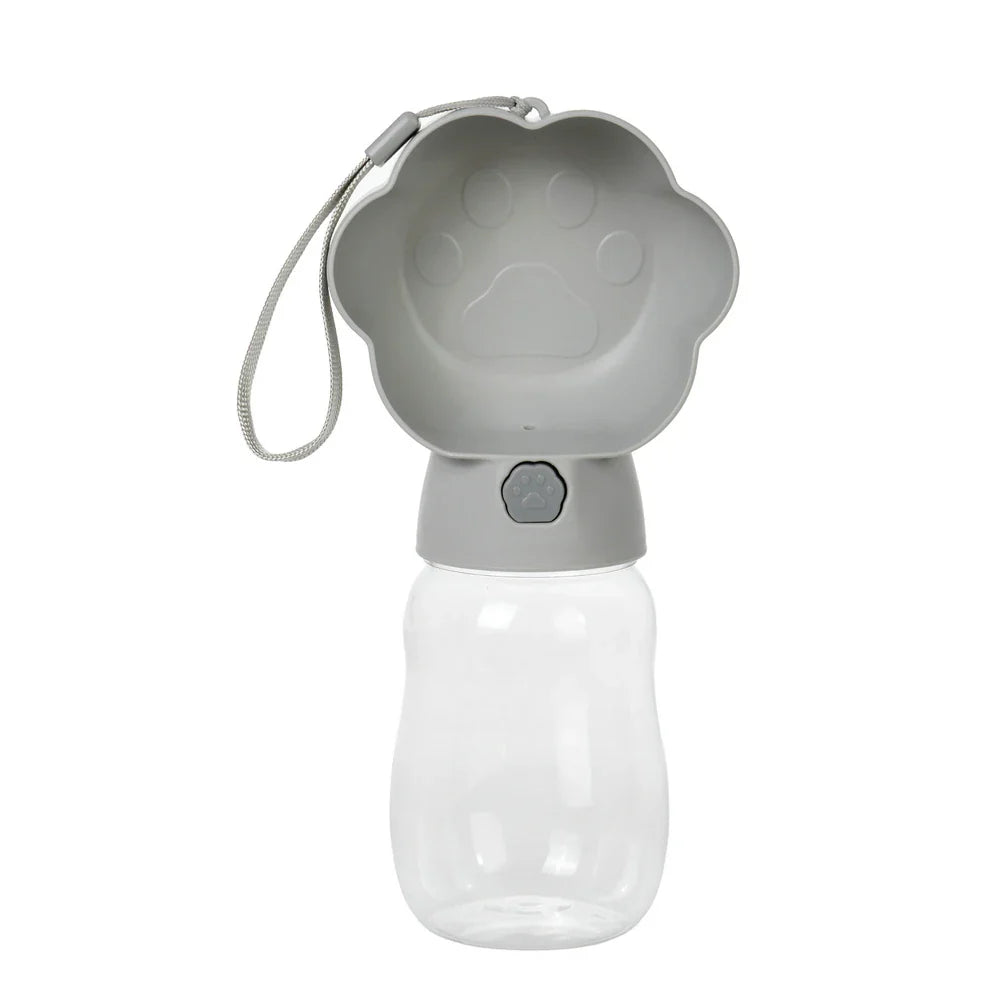 Pawava DuoGo | Wasser & Futterflasche | 2-in-1 Design | Für Unterwegs | Auslaufsicher & Kompakt