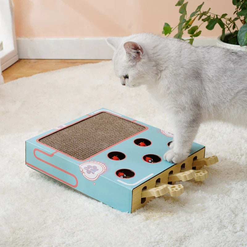 Pawcasso PlayMint | Interaktives Katzenspielzeug & Kratzbrett | Natürlich & Langlebig | Ohne Batterien