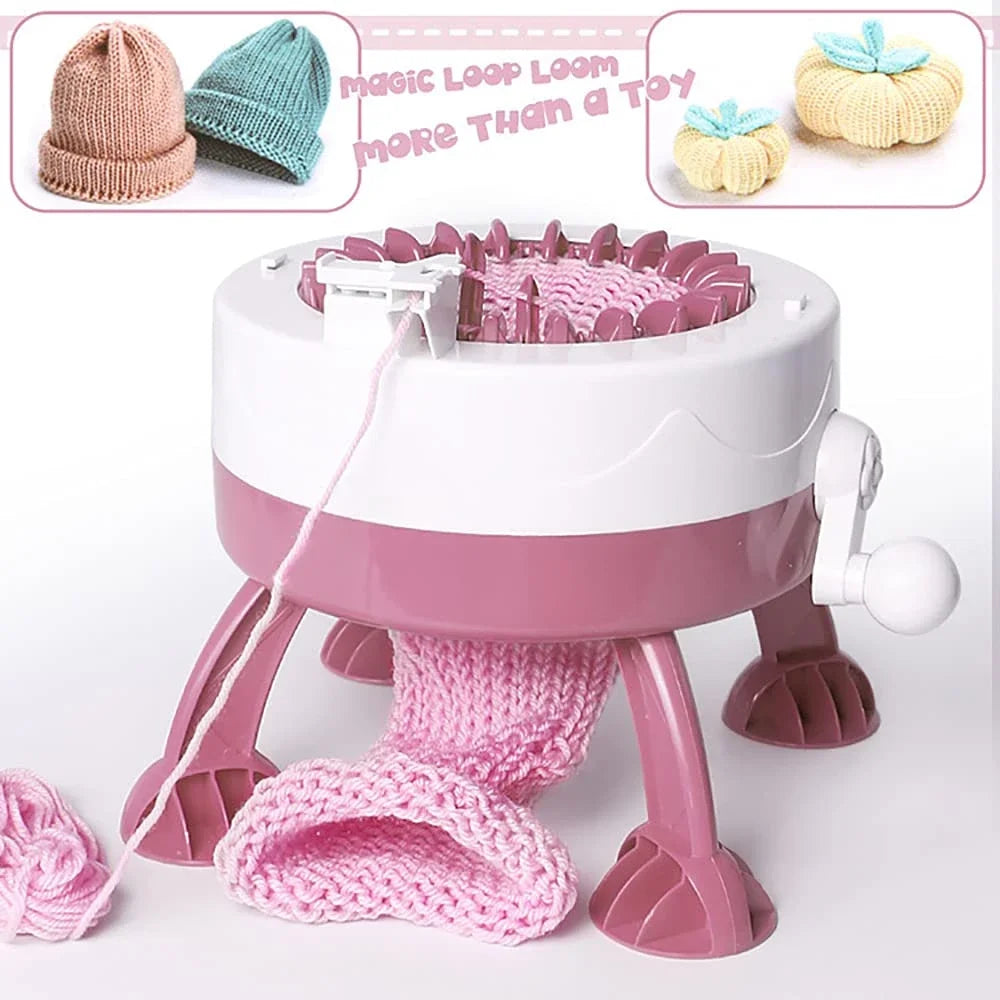 KnitMaster | Strickmaschine Manuell | Schnell & Einsteigerfreundlich | Mit Zubehör
