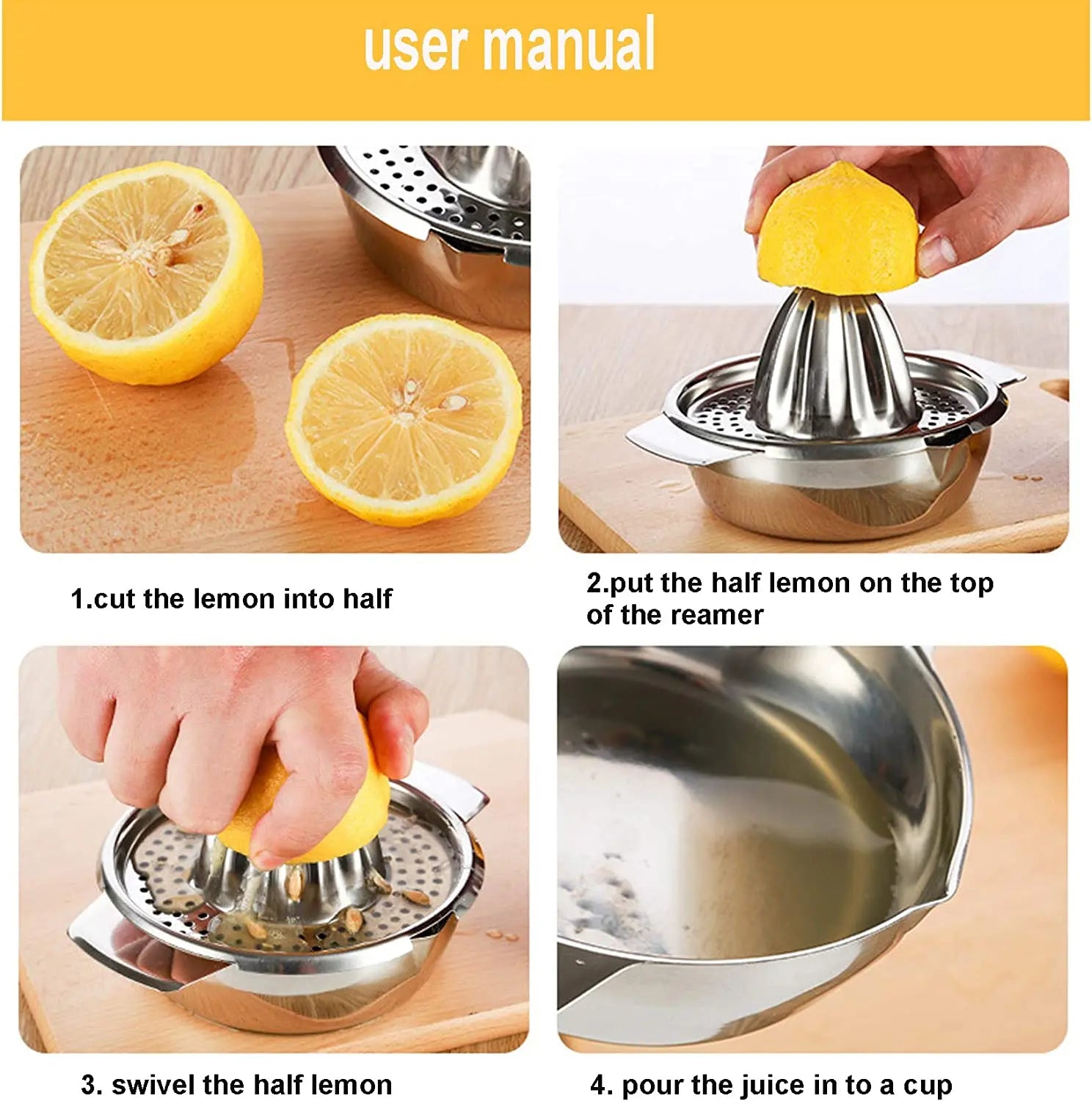 CitrusMax Presse | Edelstahl | Maximale Saftausbeute