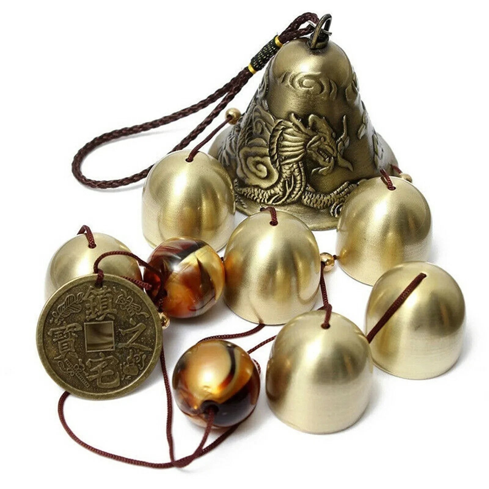 Lunavio Windspiel | Handgefertigt & Individuell | Geschenkverpackung | 46 cm Metall