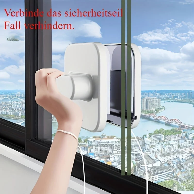 GlasClean Pro Fensterreiniger | Doppelseitig | Ergonomisches Design