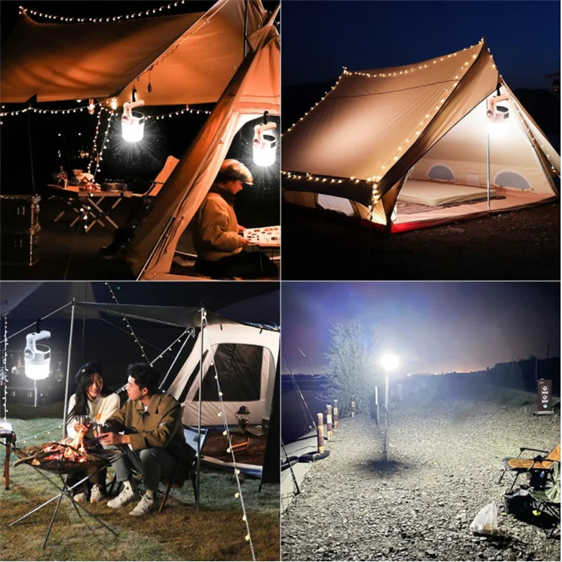 LumaCamp Solar | Multifunktionale Campinglampe | Wiederaufladbar mit USB & Solar | Tragbar und Kompakt