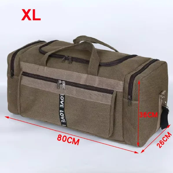Canvarro TravelDuffel | XL Sporttasche für Männer | Wasserabweisend & Robust | Viel Stauraum für Abenteuer | Ideal für Gym & Reisen