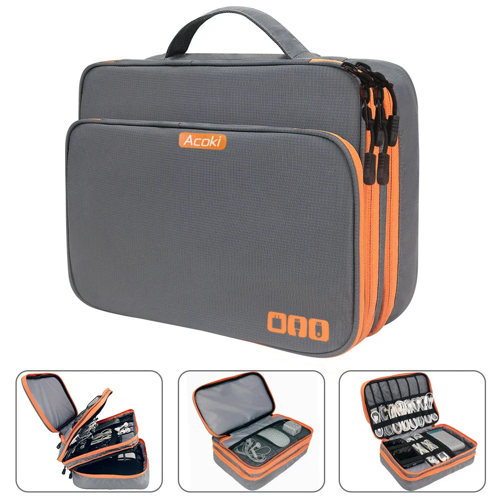 TechTidy | Organizer | 3-lagiger Aufbau | Wasserabweisend