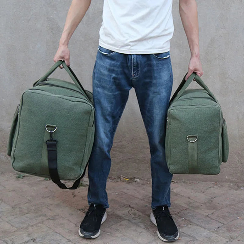 Canvarro TravelDuffel | XL Sporttasche für Männer | Wasserabweisend & Robust | Viel Stauraum für Abenteuer | Ideal für Gym & Reisen