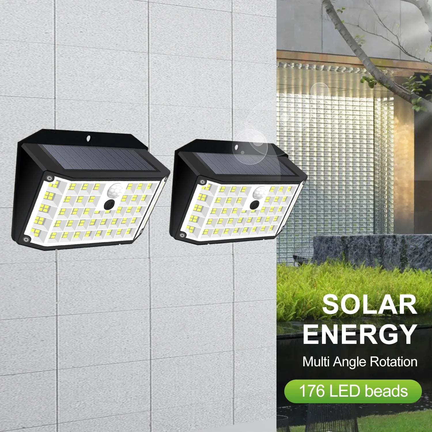 LumiGuard SolarLight | 176 LEDs | 3 Beleuchtungsmodi | Wetterfest & Robustes Design