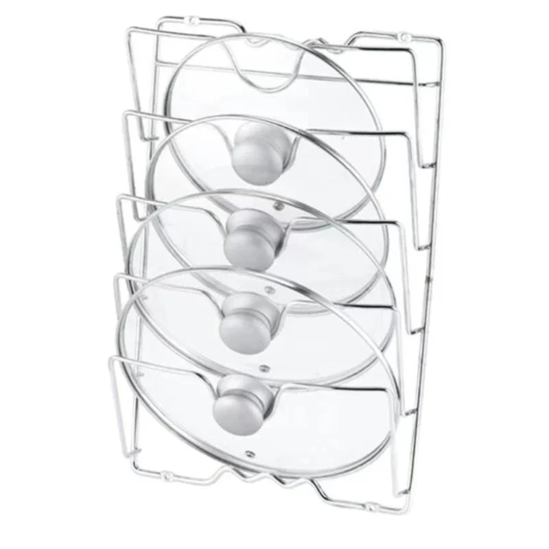 TopShelf | Wand-Topfdeckelhalter | Rostfreies Metall | Platzsparend & Multifunktional
