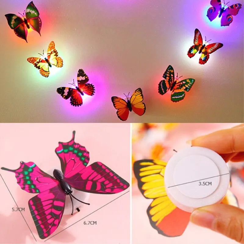 Glowfairy LED Schmetterlinge | 12er Set | Leuchtend & 3D | Für Wand & Kinderzimmer